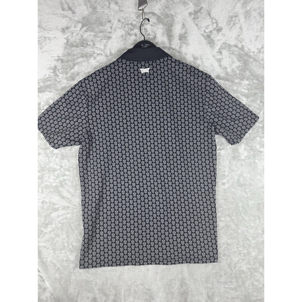 PXG Parsons Xtreme Skulls All Over Print AOP Golf Polo Shirt Mens Small Stretch - Picture 3 of 10